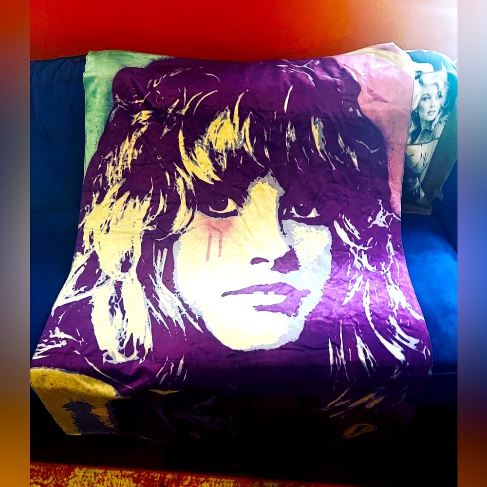 🔥NWT LARGE ONE OF A KIND STEVIE NICKS ULTRA PLUSH POP ART BLANKET 58in